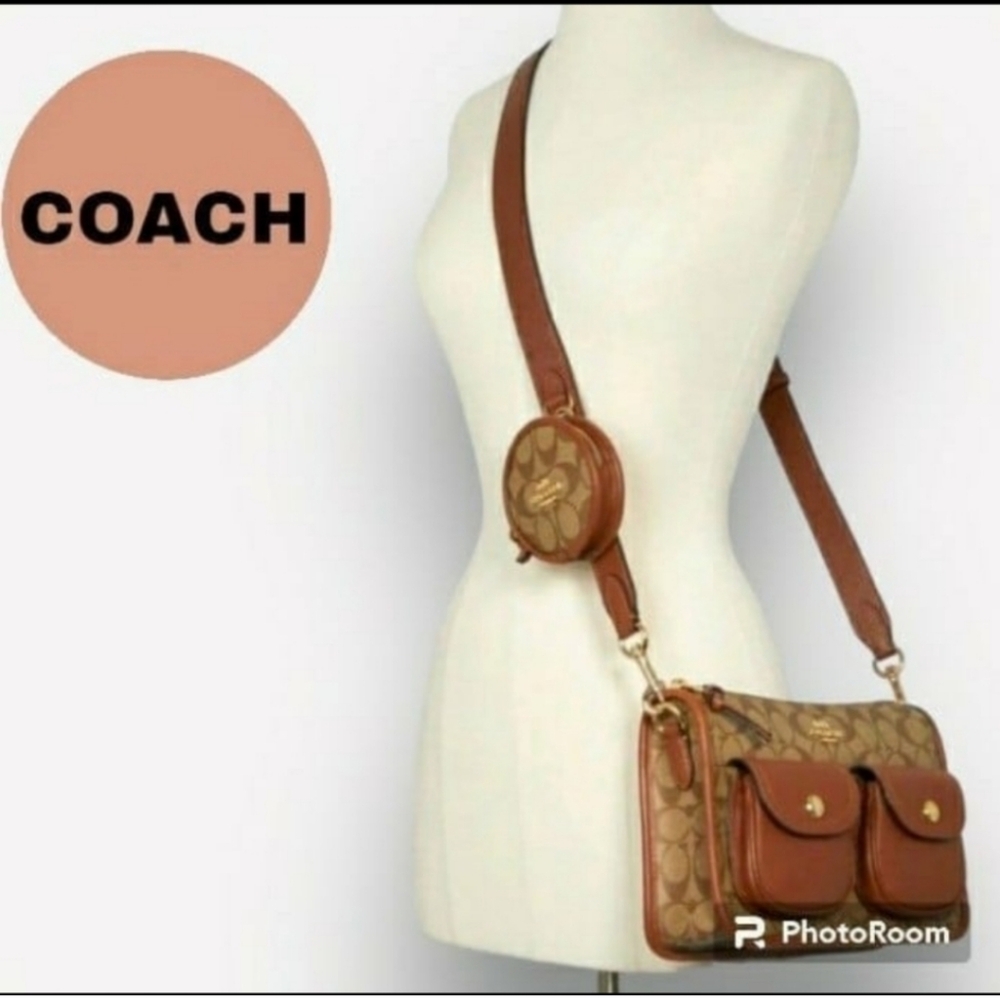 COACH BAG CROSSBODY SIGNATURE COLOR BLOCK NWOT - Picture 3 of 14